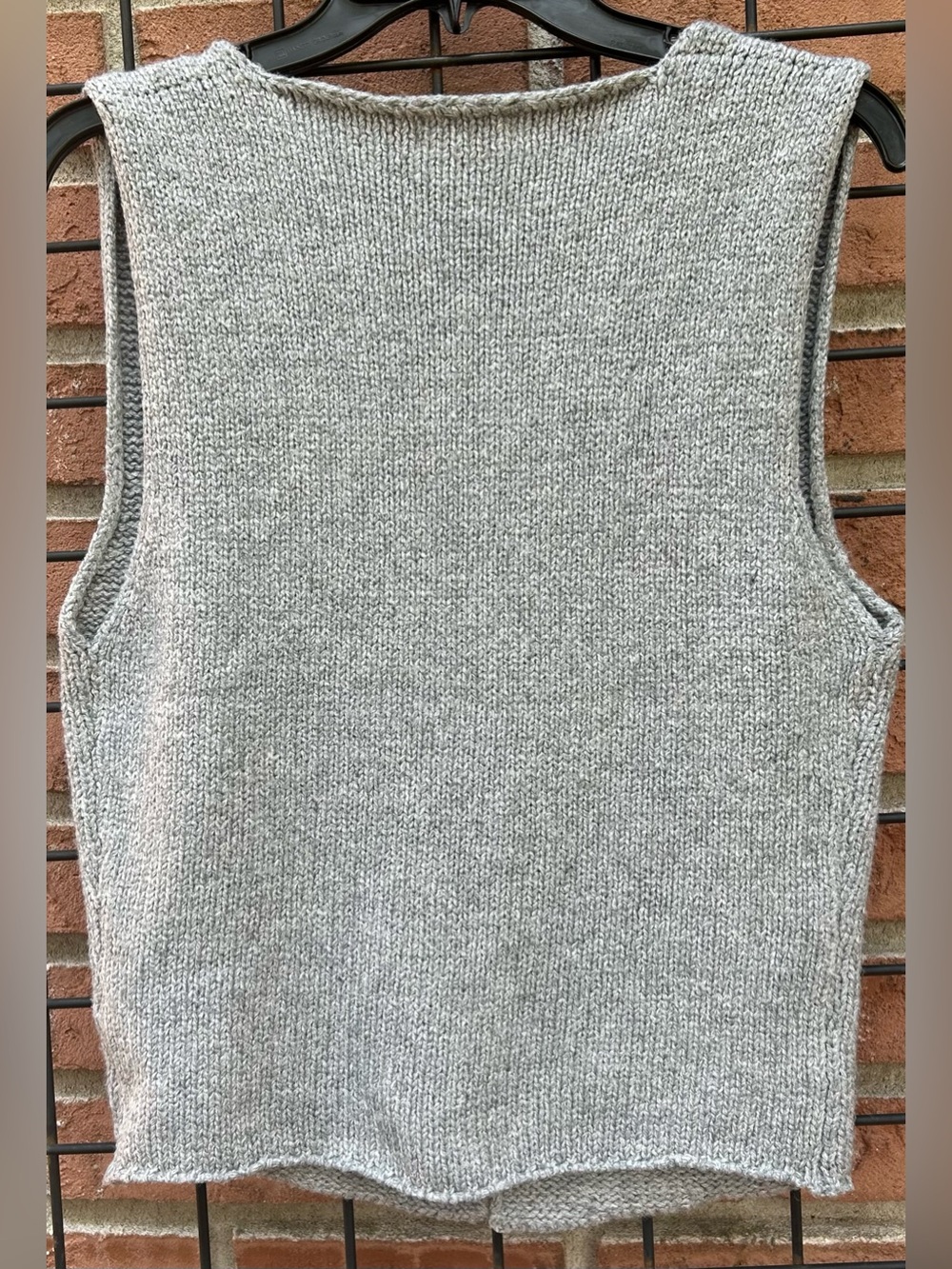 Rumored Light Gray V-Neck Knit Sweater Vest - Picture 3 of 3